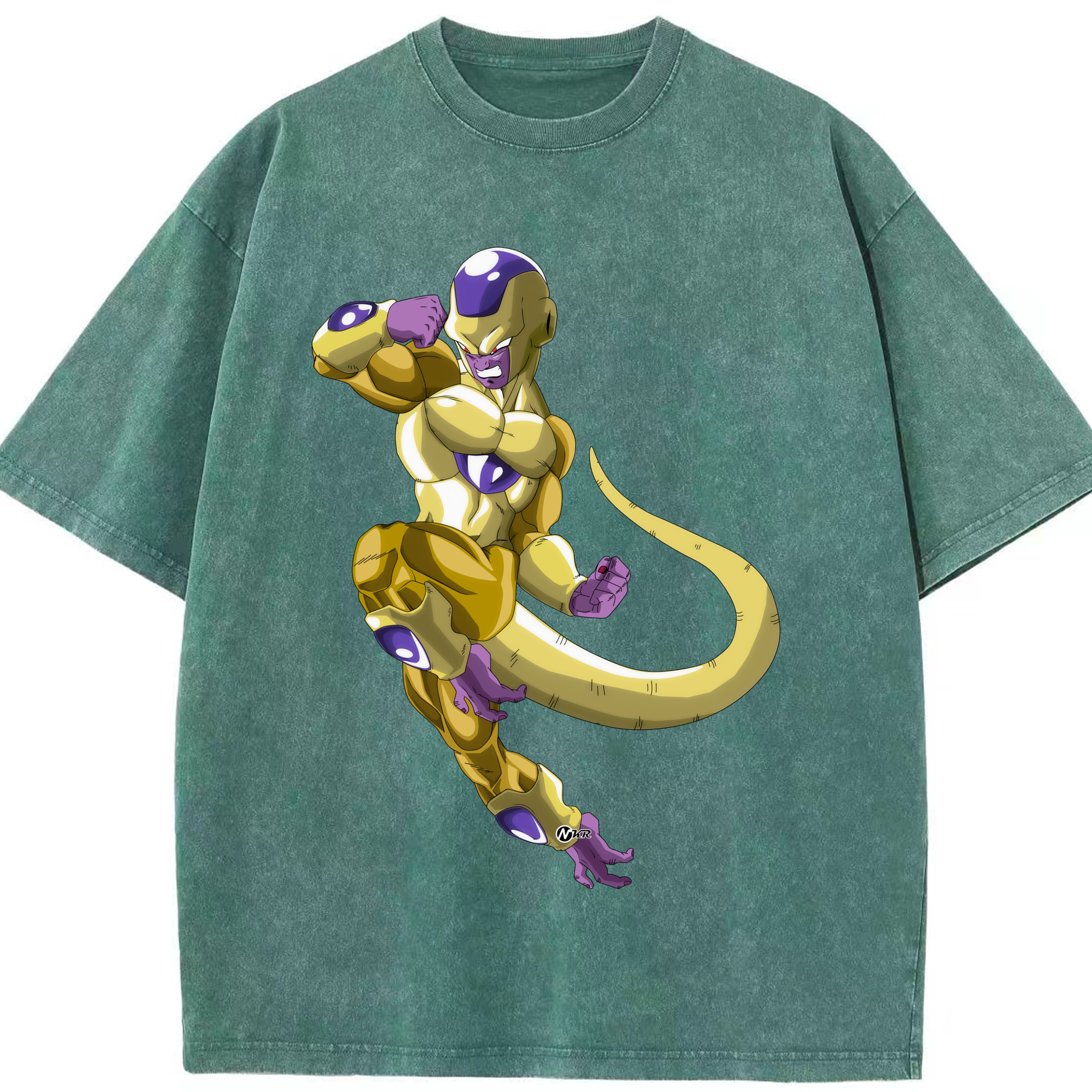 （画像用） ドラゴンボール フリーザ DRAGON BALL Frieza 綿100% ヴィンテージ風 半袖Tシャツ（フロントプリント）
